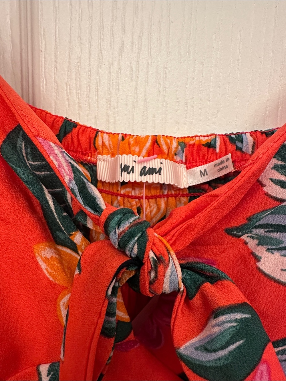 miami Red Coral Floral Tie-Front Maxi Skirt - Picture 4 of 12